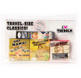 The Balm Travel-Size Classics Kit zestaw róż 3g + bronzer 3g + rozświetlacz 2,7g + tusz do rzęs 4,5ml