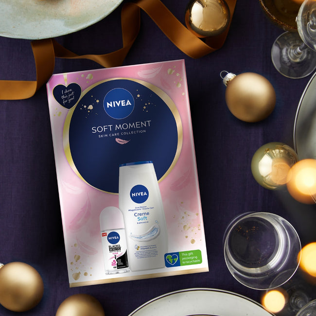 Nivea Soft Moment zestaw żel pod prysznic 250ml + antyperspirant roll-on 50ml