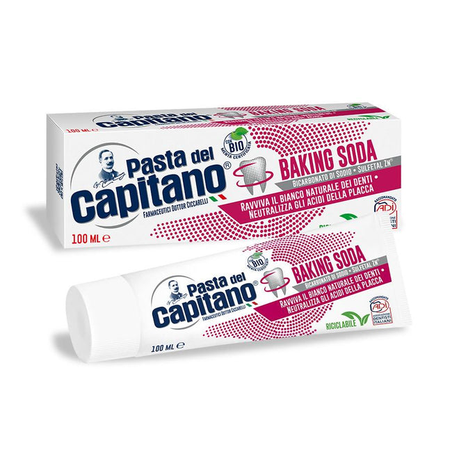 Pasta del Capitano Baking Soda wybielająca pasta do zębów z sodą oczyszczoną 100ml
