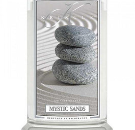 Kringle Candle Duża świeca zapachowa z dwoma knotami Mystic Sands 623g