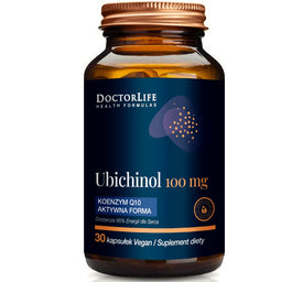 Doctor Life Ubichinol koenzym Q10 aktywna forma 100mg suplement diety 30 kapsułek