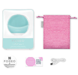 Foreo Luna Mini 3 szczoteczka soniczna do oczyszczania twarzy z efektem masującym Mint