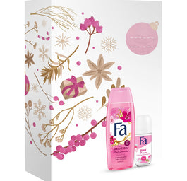 Fa Magic Oil Pink Jasmine / Pink Passion zestaw żel pod prysznic 250ml + antyperspirant w kulce 50ml
