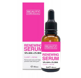 Beauty Formulas Renewing Serum odnawiające serum do twarzy 10% AHA + 2% BHA 30ml
