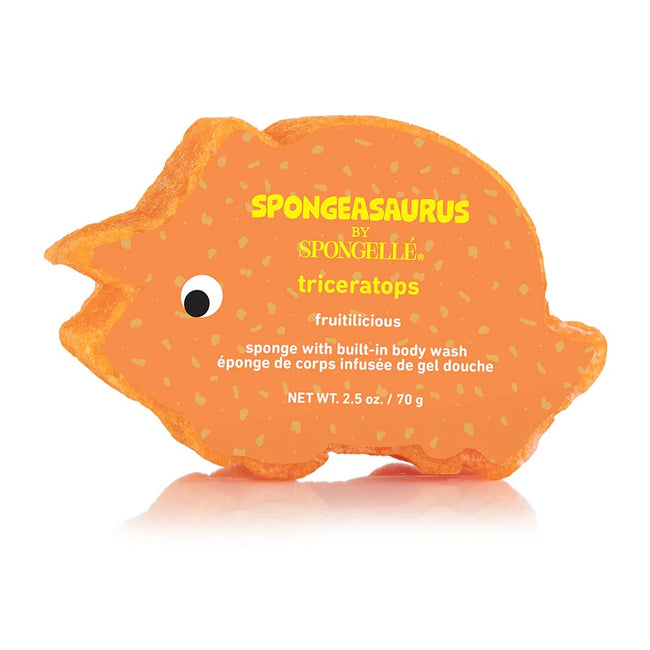 Spongelle Spongeasaurus gąbka nasączona mydłem do mycia ciała dla dzieci Triceratops
