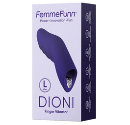 FemmeFunn Dioni Large wibrator na palec Dark Purple