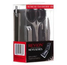 Revlon Men's Series Essential Grooming zestaw nożyczki + pęseta + obcinacz do paznokci + pilnik 42063