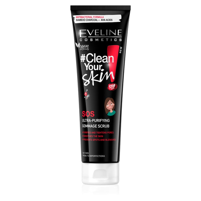 Eveline Cosmetics Clean Your Skin ultraoczyszczający peeling gommage do twarzy 100ml