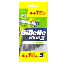 Gillette Blue3 Sensitive jednorazowe maszynki do golenia 5szt
