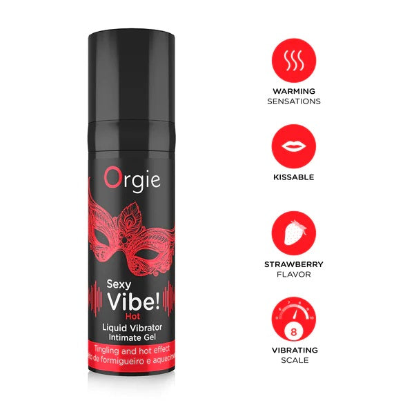Orgie Sexy Vibe! Liquid Vibrator Hot rozgrzewający żel stymulujący 15ml