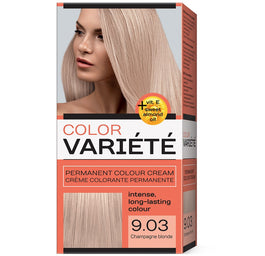 Chantal Variete Color Permanent Colour Cream farba trwale koloryzująca 9.03 Szampański Blond 110g