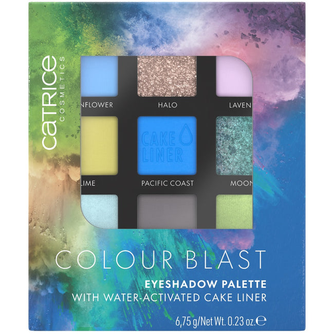 Catrice Colour Blast Eyeshadow Palette paleta cieni do powiek 020 Blue Meets Lime 6.75g