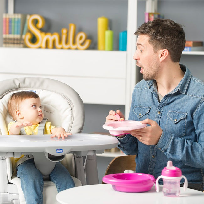 Chicco Miękkie łyżeczki silikonowe 6m+ Różowe 2szt.