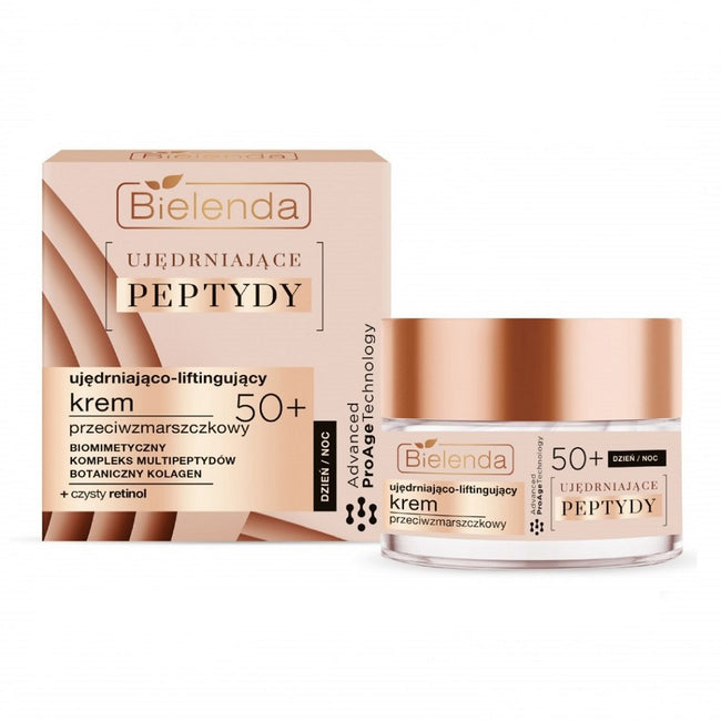 Bielenda Ujędrniające Peptydy 50+ ujędrniająco-liftingujący krem przeciwzmarszczkowy na dzień i noc 50ml
