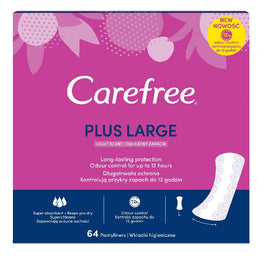 Carefree Plus Large wkładki higieniczne Light Scent 64szt.