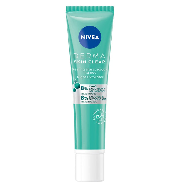 Nivea Derma Skin Clear peeling złuszczający na noc 40ml