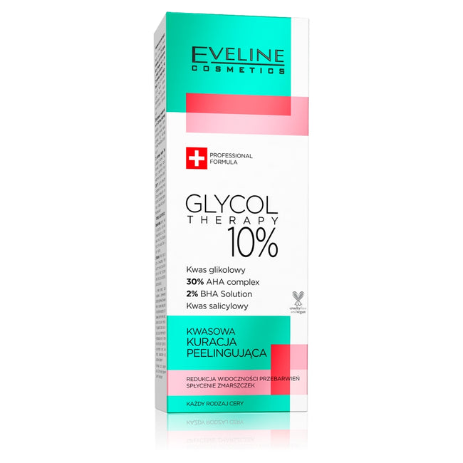 Eveline Cosmetics Glycol Therapy kwasowa kuracja peelingująca 10% 20ml