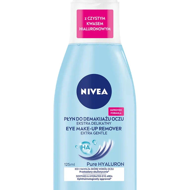 Nivea Pure Hyaluron ekstra delikatny płyn do demakijażu oczu 125ml