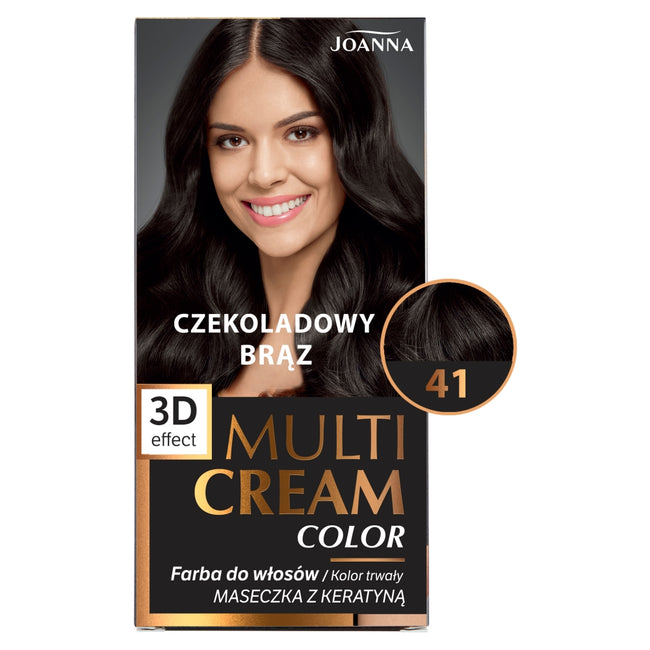 Joanna Multi Cream Color farba do włosów 41 Czekoladowy Brąz