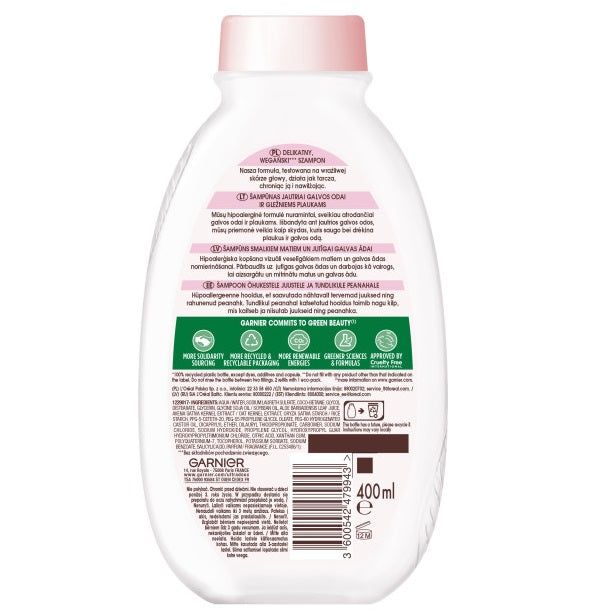 Garnier Botanic Therapy Oat Delicacy szampon łagodzący do delikatnych włosów i skóry głowy 400ml