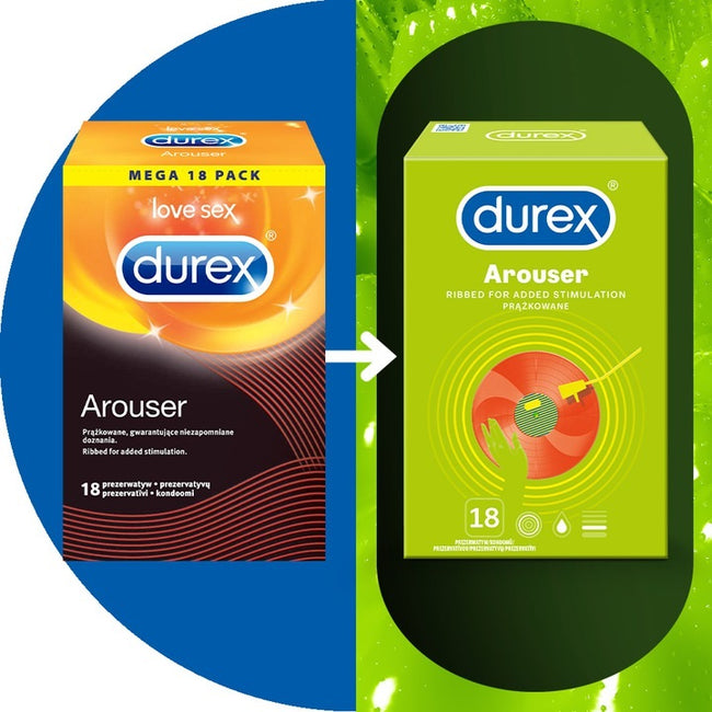 Durex Durex prezerwatywy Arouser 18 szt prążkowane