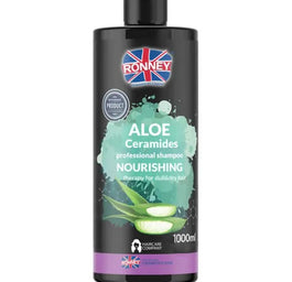 Ronney Aloe Ceramides Professional Shampoo Nourishing nawilżający szampon do włosów suchych i matowych 1000ml