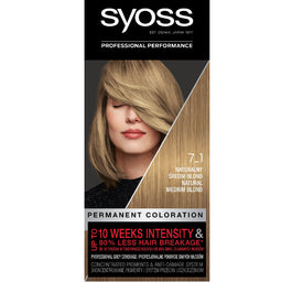 Syoss Permanent Coloration farba do włosów trwale koloryzująca 7_1 Naturalny Średni Blond