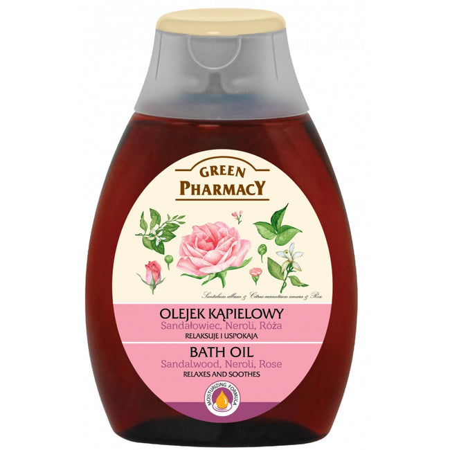 Green Pharmacy Bath Oil olejek kąpielowy 2w1 Sandałowiec Neroli i Róża 250ml