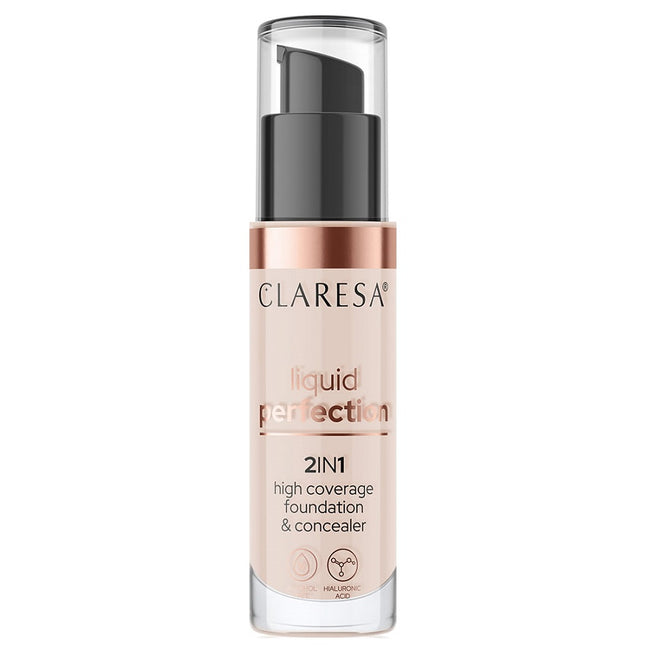 Claresa Liquid Perfection 2w1 korektor i podkład kryjący 103 Cool Medium 34g