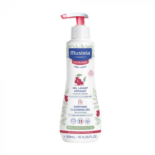 Mustela Soothing Cleansing Gel łagodzący żel do mycia dla dzieci i niemowląt  300ml