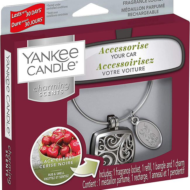 Yankee Candle Charming Scents zapach samochodowy z uzupełniaczem Black Cherry