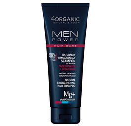 4organic Men Power naturalny wzmacniający szampon do włosów Zagęszczenie i Odbudowa 250ml