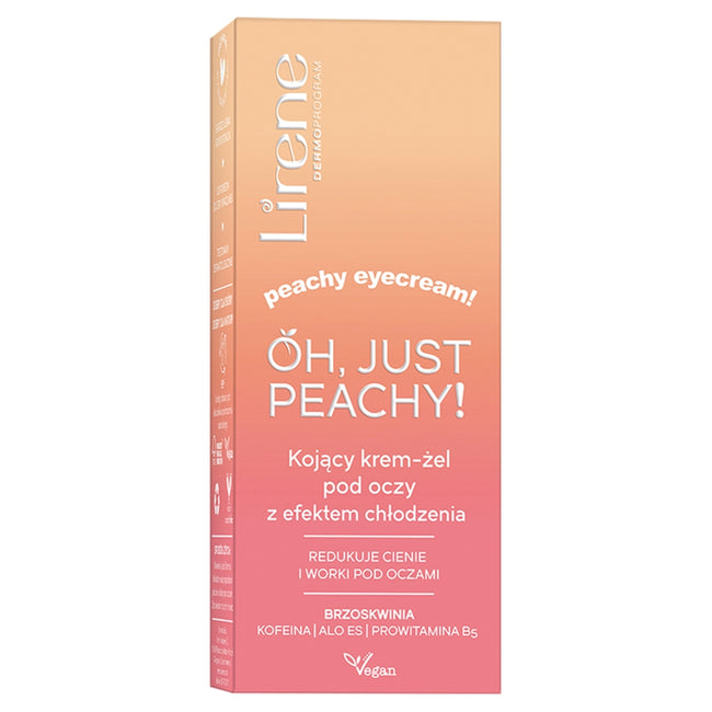 Lirene Oh Just Peachy! kojący krem-żel pod oczy z efektem chłodzenia 15ml