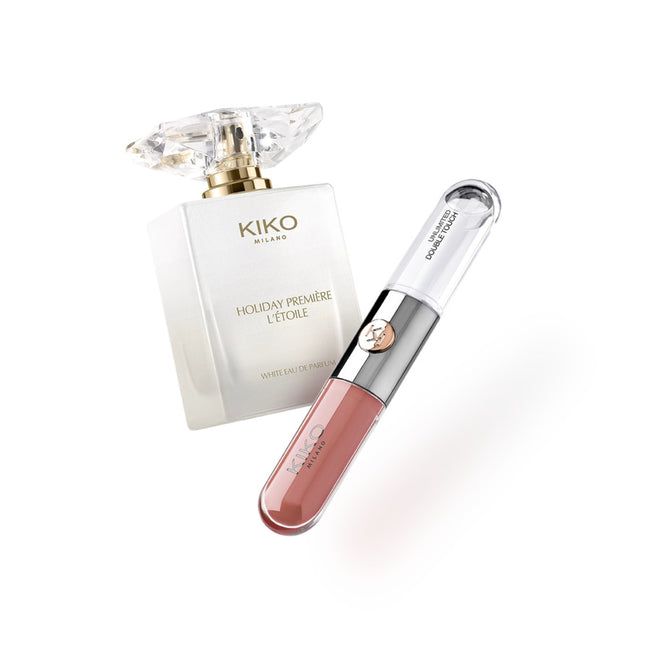 KIKO Milano Holiday Première Exclusive Beauty Gift Set zestaw pomadka w płynie 103 + woda perfumowana spray 50ml