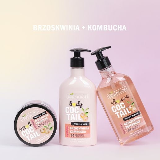 Bielenda Scrub Coctail wygładzający peeling do ciała Brzoskwinia + Kombucha 350g