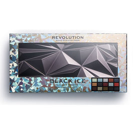Makeup Revolution I Heart Revolution Glass Eyeshadow Palette cienie do powiek Black Ice 16.5g