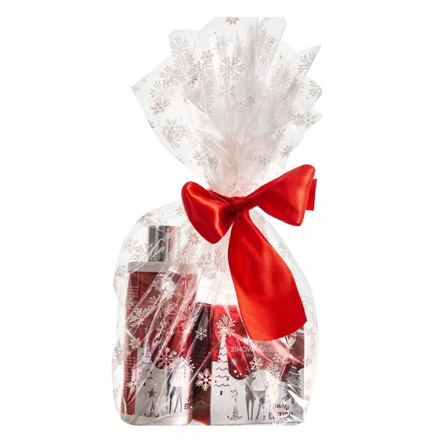 APIS Winter Time zestaw zimowa świeczka sojowa 220g + zimowy żel do mycia ciała 300ml