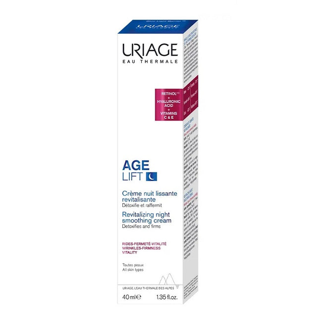 URIAGE Age Lift Revitalizing Night Smoothing Cream wygładzający krem rewitalizujący na noc 40ml