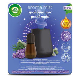Air Wick Aroma Mist automatyczny odświeżacz powietrza + wkład o zapachu spokojna noc 20ml