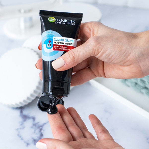 Garnier Czysta Skóra Aktywny Węgiel maska peel-off przeciw zaskórnikom 50ml
