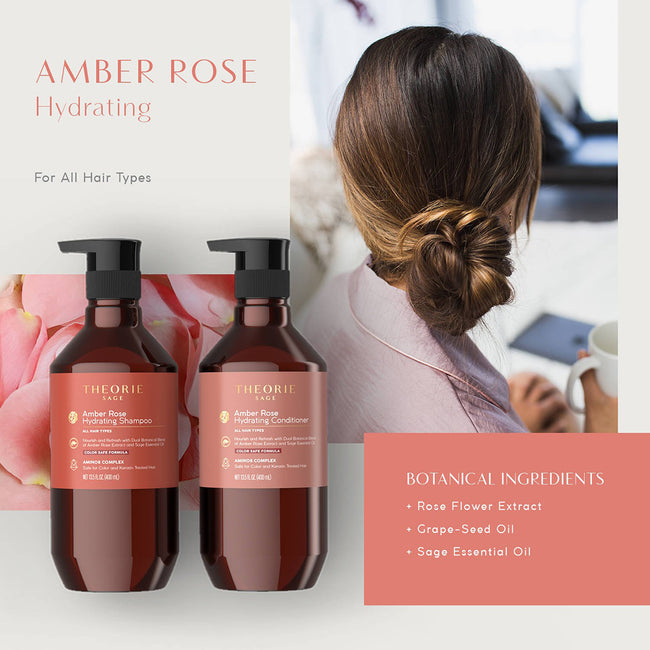 Theorie Sage Amber Rose Hydrating Shampoo nawilżający szampon do włosów suchych i normalnych 400ml