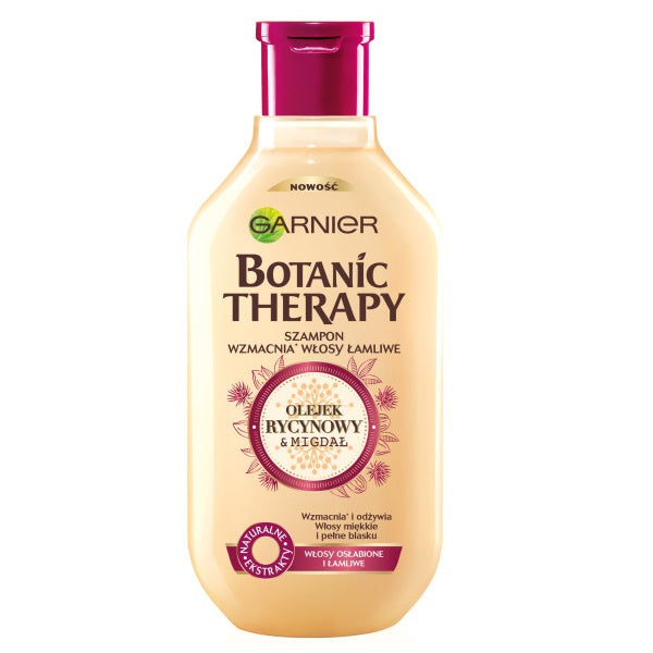 Garnier Botanic Therapy szampon do włosów osłabionych i łamliwych Olejek Rycynowy i Migdał 400ml