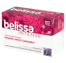 Belissa Intense suplement diety wzmacniający włosy skórę i paznokcie 50 tabletek