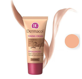 Dermacol Toning Cream 2in1 Hypoallergenic krem nawilżający i podkład do twarzy Natural 30ml