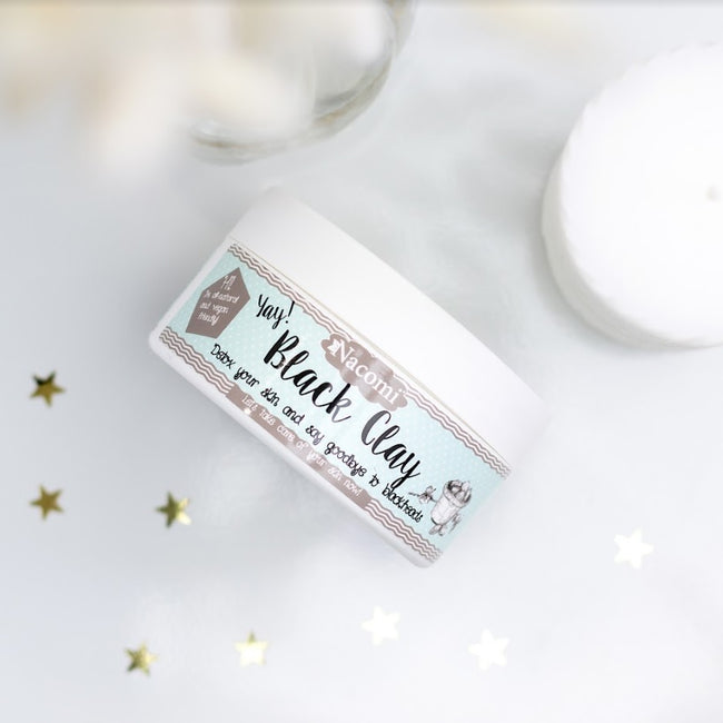 Nacomi Black Clay czarna glinka oczyszczająca 90g