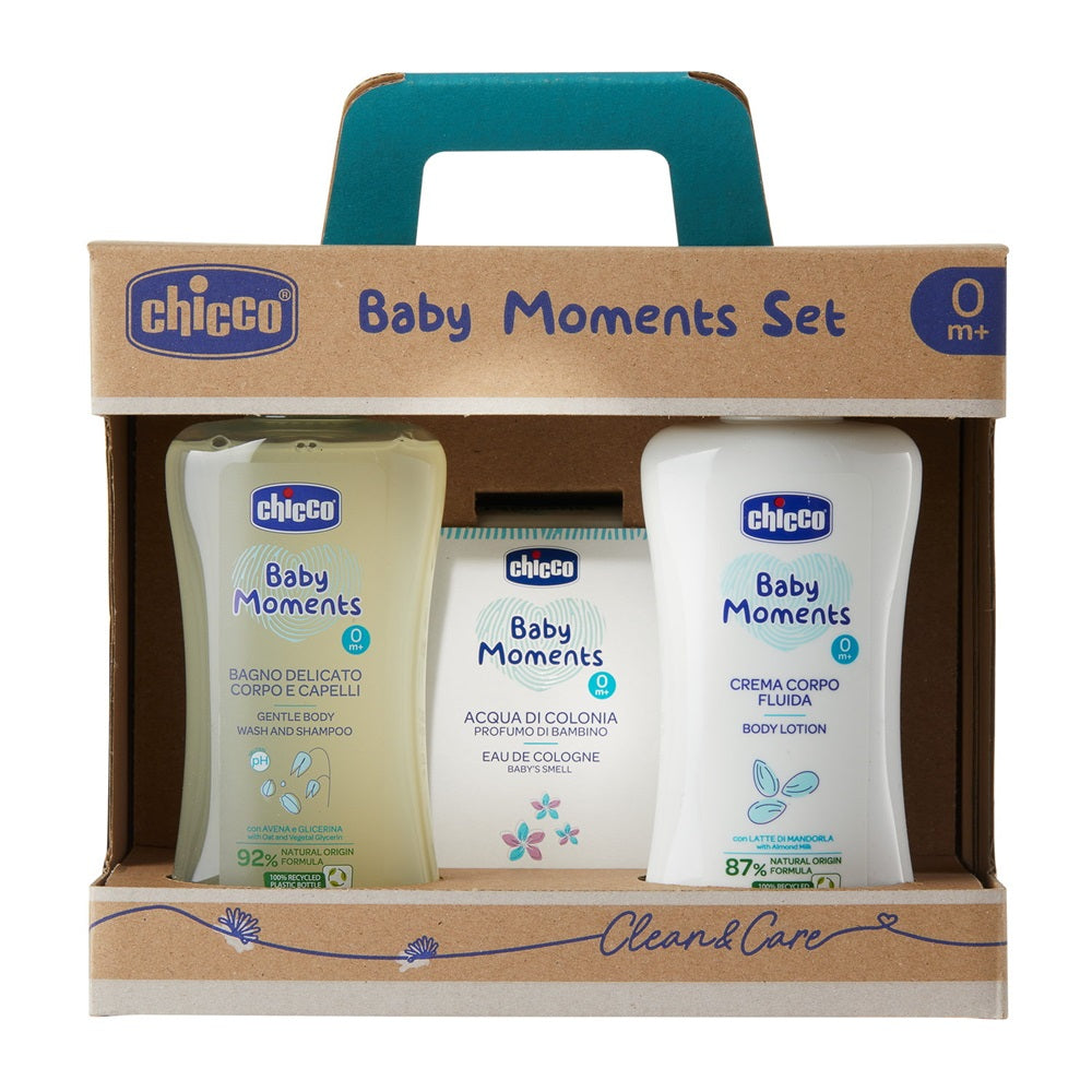 chicco baby moments woda toaletowa 200 ml   zestaw