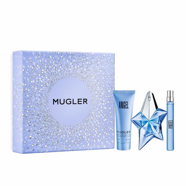 Thierry Mugler Angel zestaw woda perfumowana spray 25ml + woda perfumowa spray 10ml + balsam do ciała 50ml