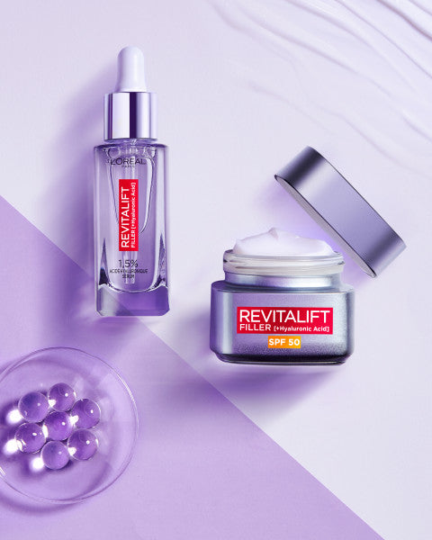 L'Oreal Paris Revitalift Filler [HA] SPF50 intensywnie wypełniający krem do twarzy przeciw oznakom starzenia 50ml