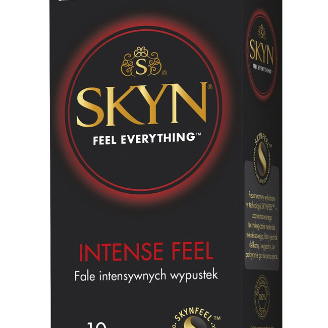 Unimil Skyn Intense Feel nielateksowe prezerwatywy z wypustkami 10szt