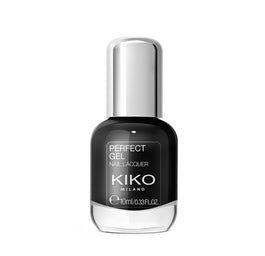 KIKO Milano Perfect Gel Nail Lacquer lakier do paznokci z efektem żelu 122 Black 10ml